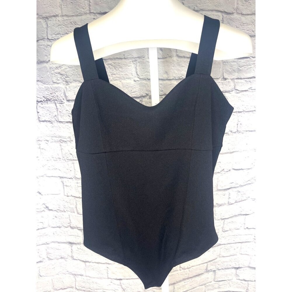 House of Harlow 1960 Body Suit One Piece Black Color Size Large